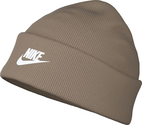 Nike Unisex Peak Tc Futura F24 L Beanie, Khaki/White, One Size