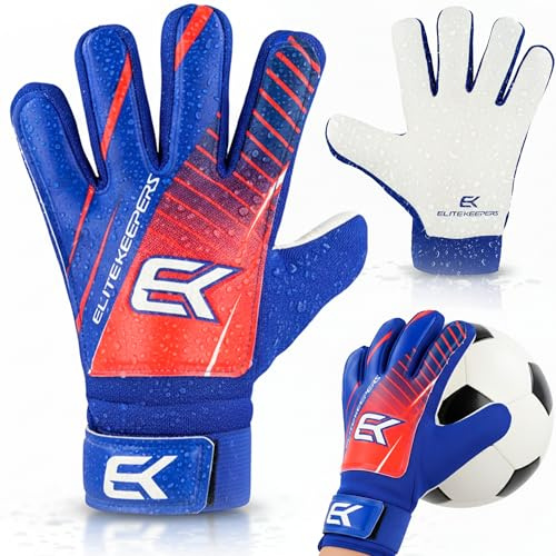 Elitekeepers Guantes Portero fútbol niño – Guantes Portero iniciación, Entrenamiento y Partido – Corte Negativo, Palma Antideslizante – Guantes niños cómodos y Resistentes (4)