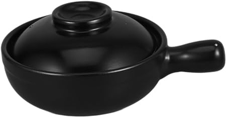 Healifty Pot Terre Cuite Avec Couvercle Pour Cuisson Asiatique Marmite Pour Porridge Et Soupes Pot De Cuisson
