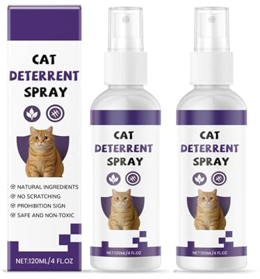 Genérico Spray antirrasguños para Gatos, Spray Repelente para Gatos para Interiores y Exteriores, solución Segura y eficaz, Evita Que los Gatos arañen Muebles, Plantas, sofás y alfombras (2pcs)