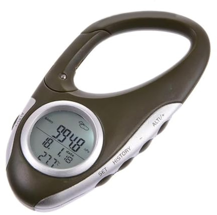 MENDUNER Medidor de Altitud Multifunción Portátil |Altímetro Digital Portátil, Barómetro con Retroiluminación para Senderismo, Camping, Aventuras Al Aire Libre, Monitor de Medición Métrica (Monitor