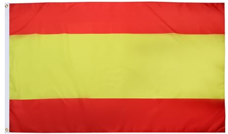 AZ FLAG - Drapeau Espagne sans armoiries - 250x150 cm - Grand Drapeau Espagnol 100% Polyester Avec Oeillets Métalliques Intégrés - Pavillon 300 g