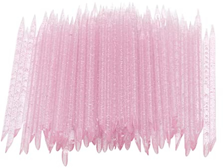 100 PCS Disposable Nail Stick Cuticle Pusher bulk, Nail Care Sticks, Cleaning Cuticle Stick Cuticle Manicure and Pedicure Stick for Fingernail for Men and Women Home Salon()