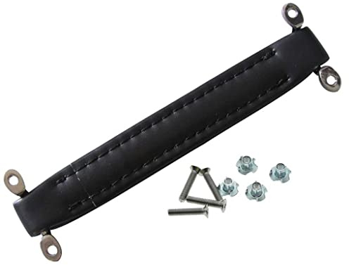KAISH Manico in PVC in vinile con amplificatore per chitarra in stile vintage nero con accessori per amplificatori FD