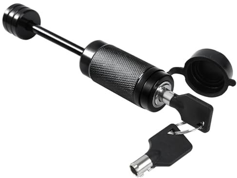 Anhängersicherung Anhängerschloss Sicherungsstift Set Anhängerkupplungsschloss Empfängersperre Empfängerschloss mit 2 Schlüsseln für LKW/Auto/Anhänger