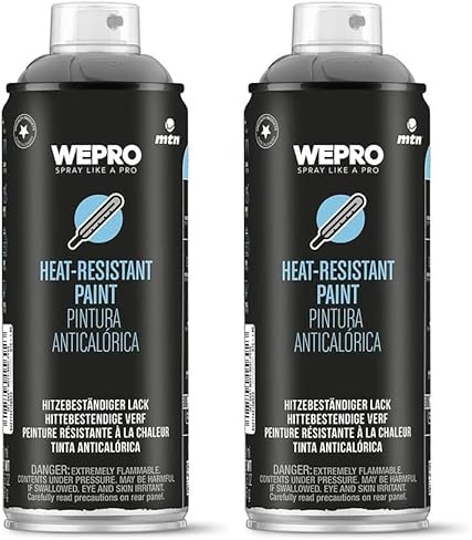 MTN PRO Alta Temperatura Negra 400ml (Paquete de 2)
