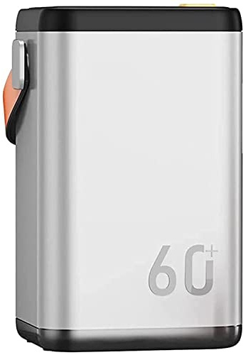 Powerbank 36 W powerbanks 60 000 mAh snabbladdning, utomhus kraftstation bärbar laddare telefonladdare med DC-adapter 5 utgång 3 ingång externt batteri, vit