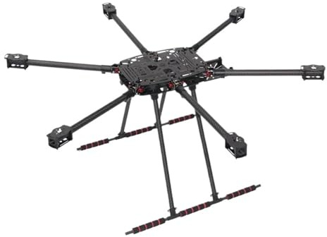 Kit de Marco for dron ZD850PRO Fibra Carbono con Tren Aterrizaje no Flotante, Brazo Plegable for FPV, avión DIY, hexacóptero(ZD850 Pro)