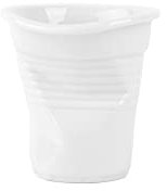 Holst Porzellan SL 002 Snack Line Lot de 6 gobelets pliants et froissés 11 cm Blanc 7,7 cm