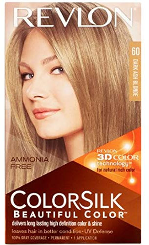 Revlon Colorsilk Beautiful Hair Color, Dark Ash Blonde #60 - 1 Ea (Pack of 5)