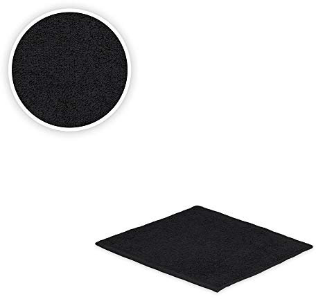 EXKLUSIV HEIMTEXTIL Handtuch Spar Set Baumwolle 500 g/m² Schwarz 12 x Seiftuch 30 x 30 cm