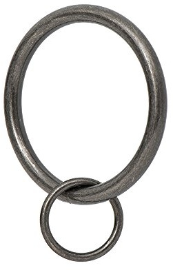 Ivilon Draperie Œillet Anneaux de Rideaux – 4,3 cm Bague Passant pour Crochet épingles, Lot de 14 Traditionnelle étain