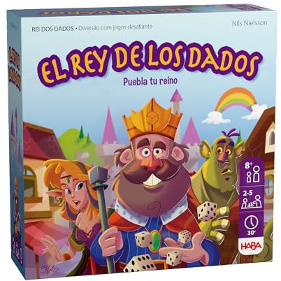 HABA 303804 - El Rey de los Dados, Juego Familiar de Mesa de Sociedad. Más 8 años