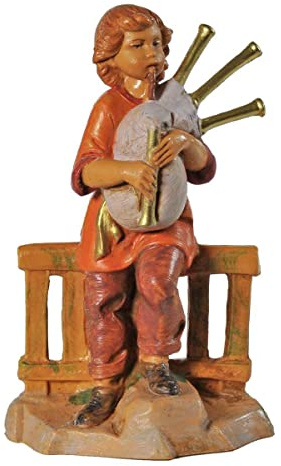 Fontanini Statuine presepe Pastore zampognaro 12cm 107