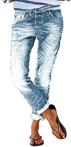 Jeans för kvinnor, hög midja, vida ben, boyfriendjeans, lösa stretchjeans, byxor för kvinnor, mammajeans, använd look, jeans, avslappnad passform, jeansbyxor, vintage, streetwear, raka jeans
