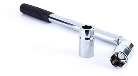 RYBO Ausziehbarer Teleskop-Radmutternschlüssel für Reisen, 17 mm, 19 mm, 21 mm und 23 mm, inklusive langlebiger Schutzhülle (ohne Box)