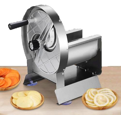 Skivmaskin, Manuell Grönsaksskärare, Matskärare, Grönsaksskärare I Rostfritt Stål, För Potatis Citroner Tomater Lök, 0,2-10 Mm Justerbar Tjocklek
