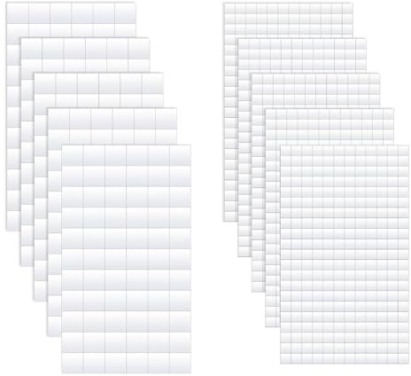 MtnLaur Sticky Foam Pads Squares 1650 Pcs, Sticky Dots Squares, 3D Square Glue Dots Double Sided Tape, Adhesive Mount Dots, for Shaker Cards Scrapbook DIY Craft Office Supplies, 10 Sheets