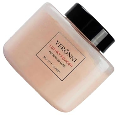 YUSSEQDD Base de maquillaje suelta, efecto iluminador, piel suave, control de grasa, maquillaje fijador, resultados duraderos, polvos sueltos, fijador, brillo,