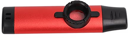 Yinhing Kazoo in Metallo con Bocchino e 5 Diaframmi di Ricambio per Flauto per Strumenti a Fiato per Bambini e Adulti (rosso)