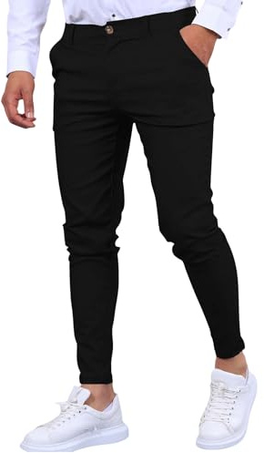 Generiska affärsbyxor, män, sommar, kostymbyxor, män, slim fit, stretch, arbetsbyxor, lätta sommarbyxor, arbete, kontor, affärsbyxor, vintage, slip-byxor, enfärgade, tygbyxor, medelhög midja