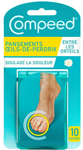 Compeed - 10 Pansements Hydrocolloïdes - Œil-de-perdrix - Seconde Peau