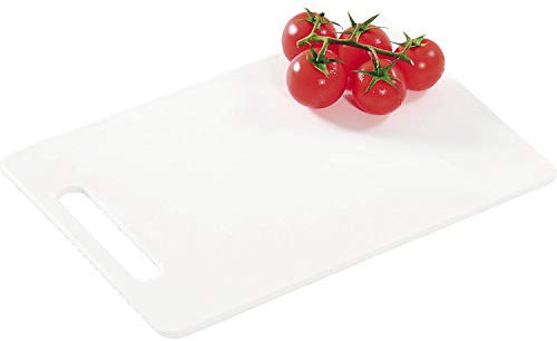Kesper 30480 Tagliere in Plastica PE, Bianco