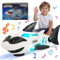SWTOIPIG Baby Toys Transparent Shark Toy With Light and Music, Electric Mechanical Gear Toy for Boys Girls Toddler Gifts for Old