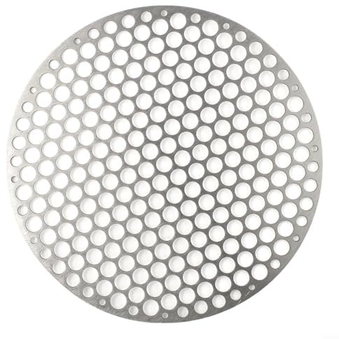 Grille de barbecue ronde en acier inoxydable pour cuisson à la vapeur, four, poêle, disque de rôtissage (20 cm)