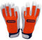 OREGON High-Grip Arbeitshandschuhe, Schutzhandschuhe für Forst-, Garten- und Feldarbeiten, verstärkte Lederinnenhand, bielastischer Spandex-Rücken, verstellbare Passform, verbesserter Griff, Large