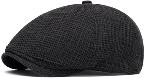 Bigoco Uomo Coppola Piatto Baschi Estiva Berretto Cotone Regolabile Berretto Irlandese Basco Newsboy Cappello