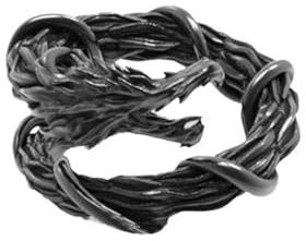 Auriselle Anello da Uomo Anello Regolabile del Drago Nero Vintage Vichingo Retrò Aperto Anello da Pollice Gioielli Gotici Punk Regali per Uomini Ragazzi Padre