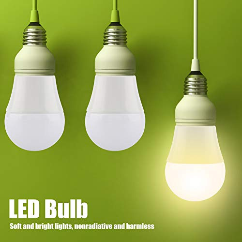 ERYUE Mini Lampadine a LED Durevoli Bianco Caldo E26 Base G45 Lampade per Sala Espositiva di Edifici per Uffici, 6 Pezzi