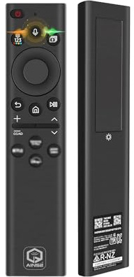 AIN52® Telecomando Solare Vocale per Samsung Smart TV - Ricarica USB-C & Solar - Ricambio Bluetooth per BN59-01385A BN59-01385B