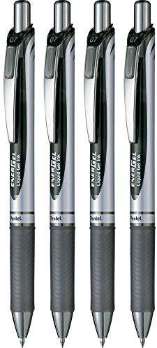 Pentel BL77 Energel XM scatto 0,7mm nero 4 pz