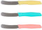 QUTTIN Ensemble Couteaux à Tartiner 3 Pièces Acier Inoxydable, Multicolores pour Beurre et Pâtés, Manche Ergonomique Polypropylène, Collection Samba Jaune Bleu Rose