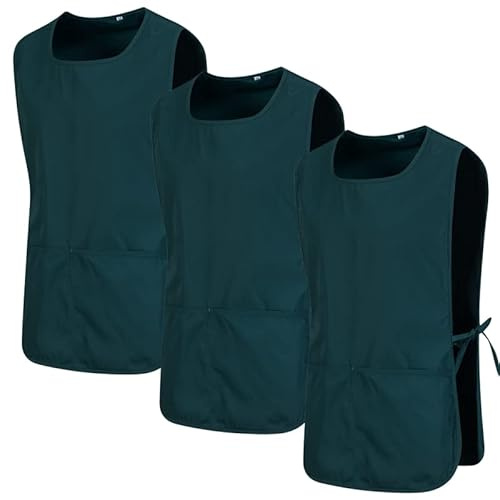 MISEMIYA - Paket 3 Einheiten - SCHÜRZE Reinigung ARBEITSUNIFORM KLINIK Krankenhaus Reinigung TIERARZT 3-3301 - Large, Grün 68