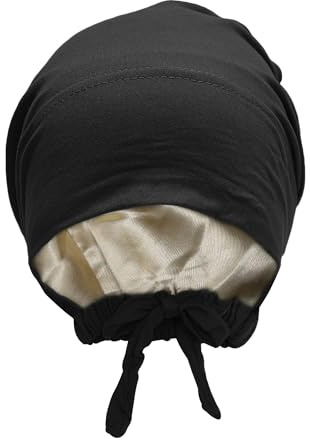 ZLYC Bonnet Hijab doublé en Satin pour Femme - Embrasse Hijab - sous-Bonnet intérieur