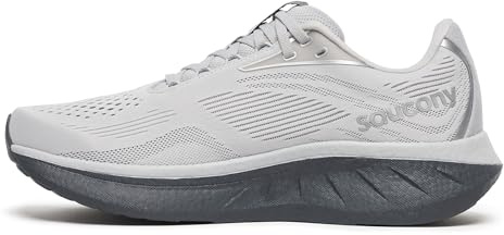 Saucony Women's Ride 18 Sneaker, Cloud/Shadow, 9.5 Wide