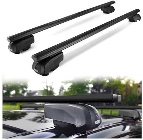 CHROMEMASTER Portapacchi da Tetto, Barre Tetto; Compatibile con Audi A3 Hatchback 2003-2013; Per il Trasporto di Box da Tetto, Portabiciclette, Scala | Struttura Leggera e Resistente in Alluminio