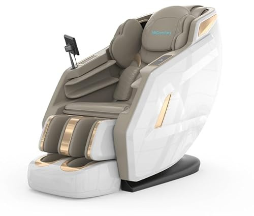 MiComfort Serenity Full Body Massage Chair with 3D SL Track - Zero Gravity Massage Office Chair for Back, Neck, Foot & Calf - LCD Touch Screen, Voice Control Neck and Back Massager with Heat Therapy