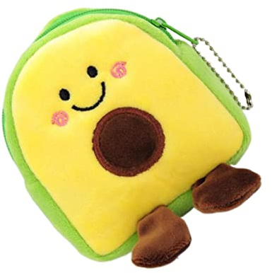 Warmhm Porte-Monnaie D’Avocat Pochette à Monnaie en Tissu Lot de 2 Paquet à Pièces Compact Femme Quotidien Mini Paquet de Rangement Multifonction 10x8 Cm Vert