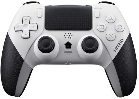 NITHO EVOLUTION Controller Wireless Compatibile con PS5, PC iOS e Android, Gamepad con Joystick Effetto Hall, Touchpad, Turbo, Macro, Vibrazione Doppia, Sensore Movimento 6 Assi e Jack Audio 3.5 mm