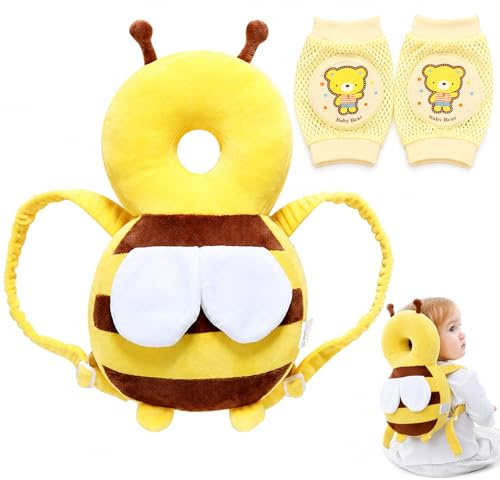 QingWing Protector Cabeza Bebe Golpes Protector Cabeza para Bebe Rodilleras
