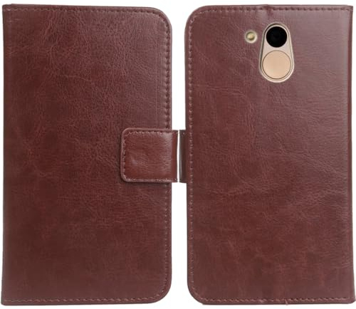 Anybird brun premium PU läder väska skydd skal mobiltelefon skal plånbok fodral läderfodral för BlindShell Classic 2 2,83 tum