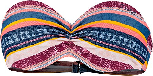 Protest mm Leslie 18 Bcup Bandeau Bikini Top, Beet Red, XS