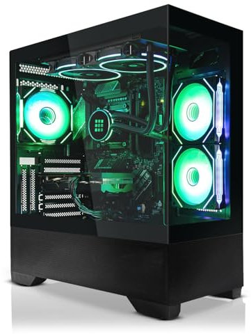 SYSTEMTREFF Gaming PC AMD Ryzen 9 7900 12x5.4GHz | AMD Radeon RX 7800 XT 16GB DX12 | 1TB M.2 NVMe | 32GB DDR5 RAM | WLAN Desktop Computer Rechner für Gamer, Zocker & Streamer