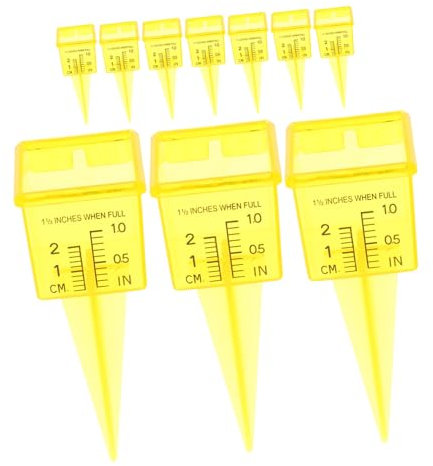 POPETPOP Pluviometro Ad Alta Precisione Da 1 5 Pollici Facile Da Usare Per La Misurazione Dellacqua Del Prato E Del Giardino