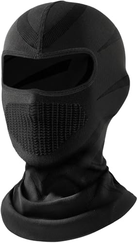 VOBUKE Cagoule Moto Polaire Balaclava Hiver Tour Respirant Coupe-Vent Masque Homme Femme Thermique Élastique Chapeau Polaire Cache-Cou Anti-Poussière Masque Ski Running Vélo Bonnet sous/sur Casque