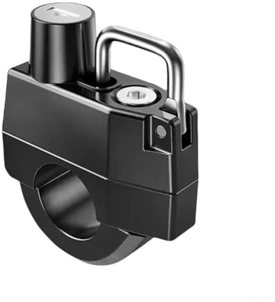 Gdfnmogo Candado para casco de motocicleta y scooter, con llaves, aleación de zinc, antirrobo, bloqueo de seguridad para manillar, resistente al agua y resistente